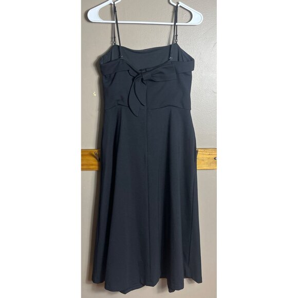 Banana Republic Dress Strap(less) Basic LBD Midi Ponte POCKETS Versatile Women 4 - Picture 5 of 12